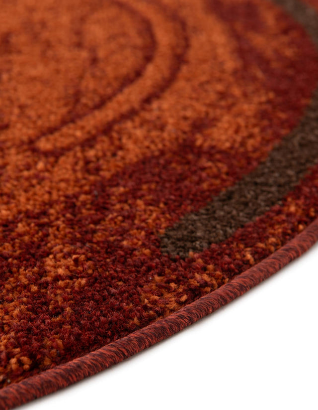 Terracotta 7' 10 x 7' 10 Autumn Round Area Rug 100% Polypropylene Durable Jute Backing Living Dining Room Bedroom Office Modern Decor Carpet for Sale at Rug Engine
