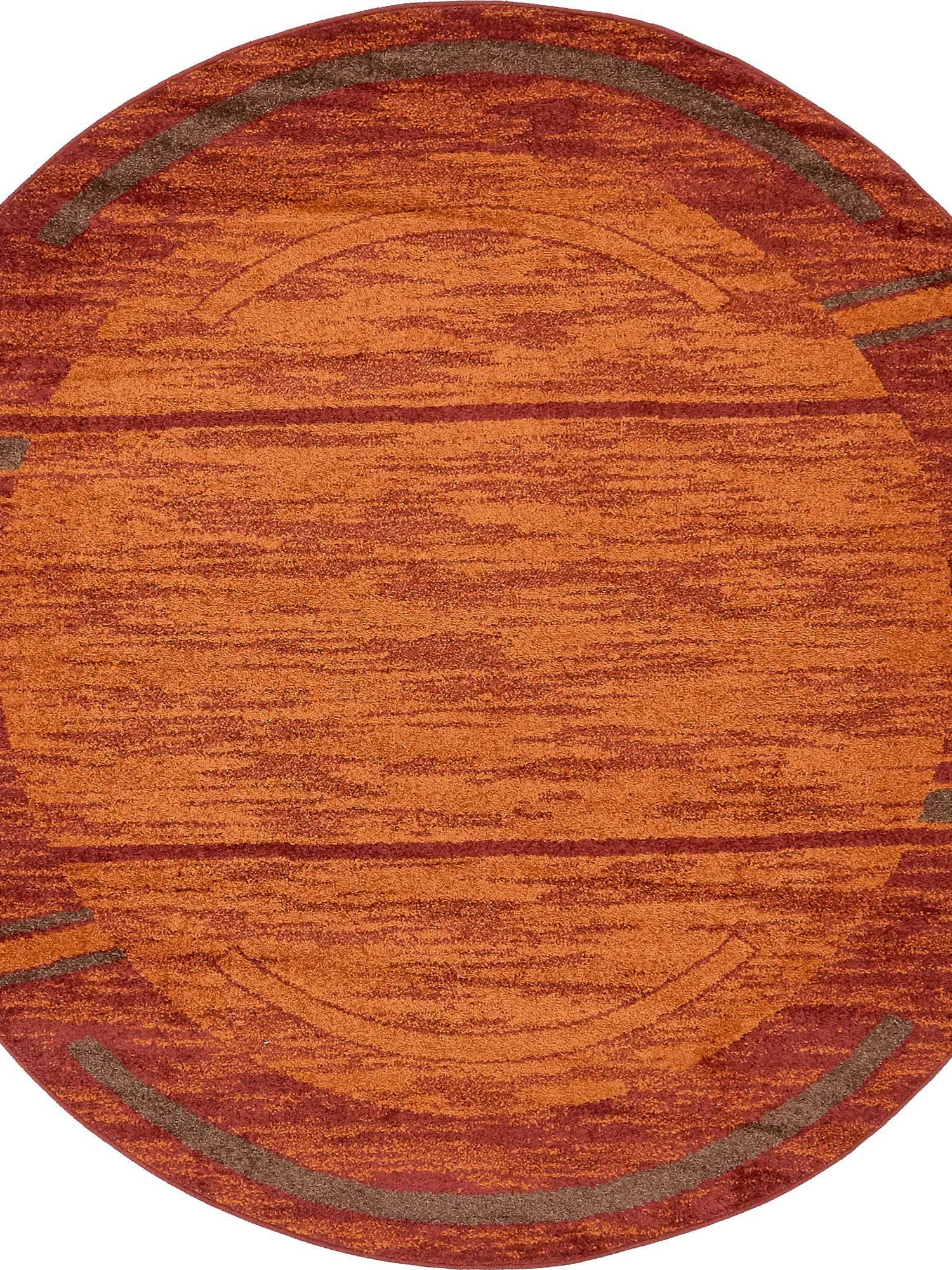 Terracotta 7' 10 x 7' 10 Autumn Round Area Rug 100% Polypropylene Durable Jute Backing Living Dining Room Bedroom Office Modern Decor Carpet for Sale at Rug Engine