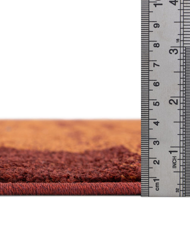 Terracotta 9' x 12' Autumn Rectangle Area Rug 100% Polypropylene Durable Jute Backing Living Dining Room Bedroom Office Modern Decor Carpet for Sale at Rug Engine