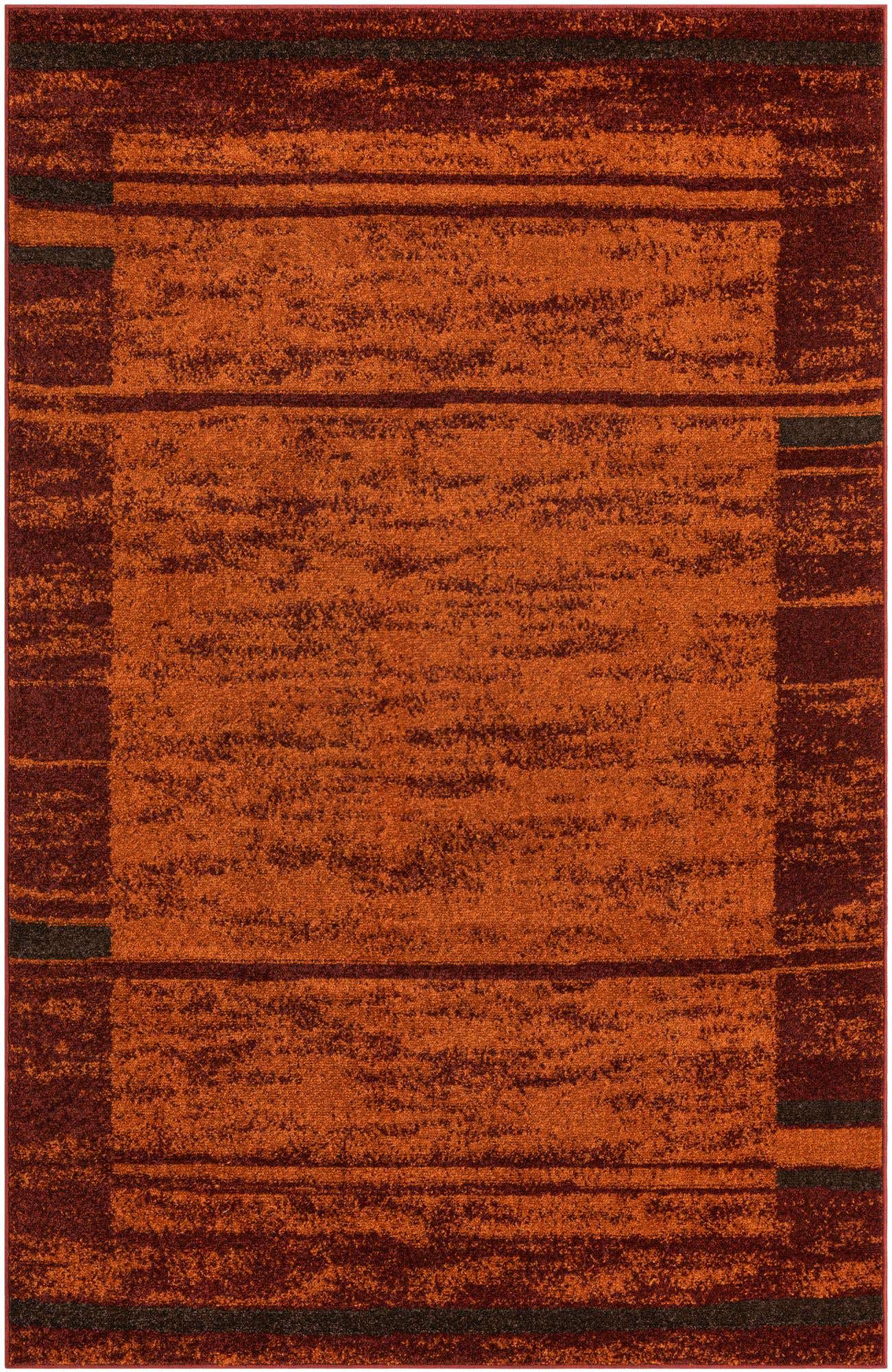 Terracotta 5' 3 x 8' Autumn Rectangle Area Rug 100% Polypropylene Durable Jute Backing Living Dining Room Bedroom Office Modern Decor Carpet for Sale at Rug Engine