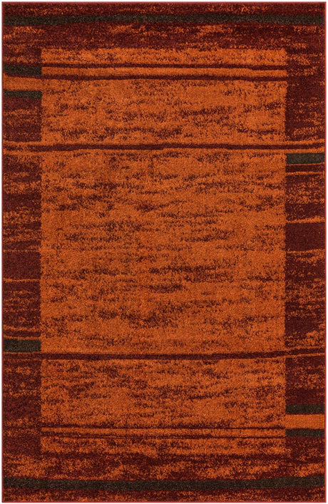 Terracotta 5' 3 x 8' Autumn Rectangle Area Rug 100% Polypropylene Durable Jute Backing Living Dining Room Bedroom Office Modern Decor Carpet for Sale at Rug Engine