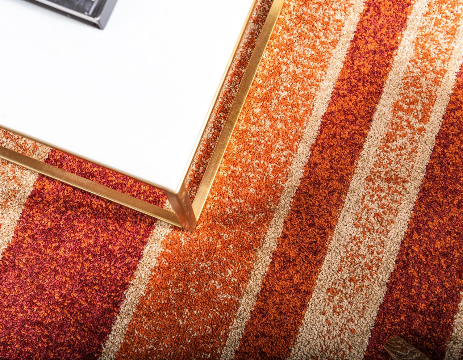 Rust Red 2' 7 x 10' Autumn Runner Area Rug 100% Polypropylene Durable Jute Backing Living Dining Room Bedroom Office Modern Decor Carpet for Sale at Rug Engine