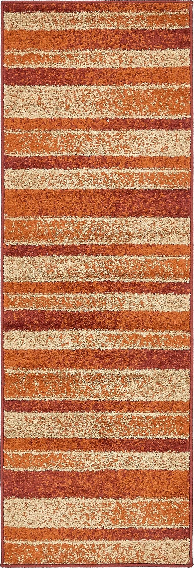 Rust Red 2' x 6' 1 Autumn Runner Area Rug 100% Polypropylene Durable Jute Backing Living Dining Room Bedroom Office Modern Decor Carpet for Sale at Rug Engine