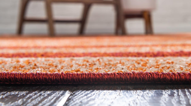 Rust Red 8' x 8' Autumn Round Area Rug 100% Polypropylene Durable Jute Backing Living Dining Room Bedroom Office Modern Decor Carpet for Sale at Rug Engine