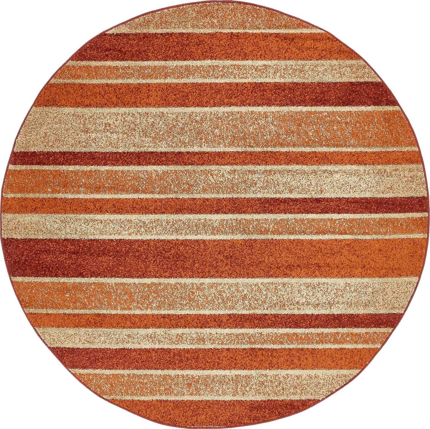 Rust Red 8' x 8' Autumn Round Area Rug 100% Polypropylene Durable Jute Backing Living Dining Room Bedroom Office Modern Decor Carpet for Sale at Rug Engine