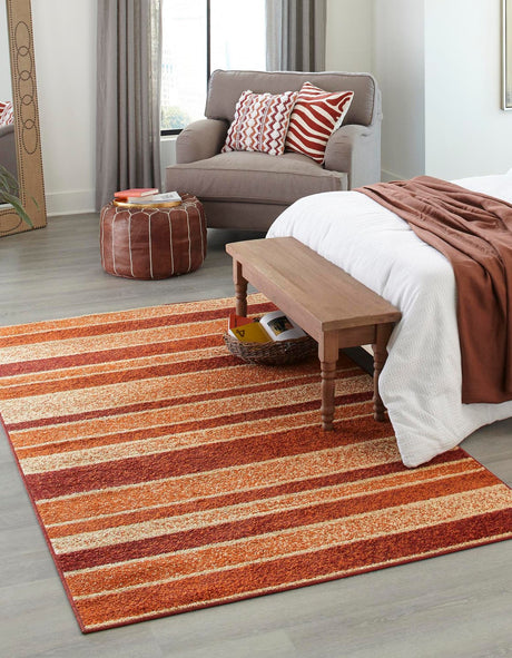 Rust Red 9' x 12' 2 Autumn Rectangle Area Rug 100% Polypropylene Durable Jute Backing Living Dining Room Bedroom Office Modern Decor Carpet for Sale at Rug Engine