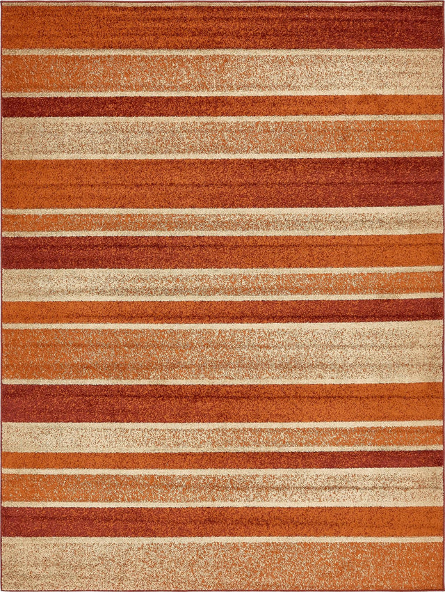 Rust Red 9' x 12' 2 Autumn Rectangle Area Rug 100% Polypropylene Durable Jute Backing Living Dining Room Bedroom Office Modern Decor Carpet for Sale at Rug Engine