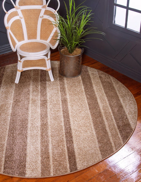 Beige 8' x 8' Autumn Round Area Rug 100% Polypropylene Durable Jute Backing Living Dining Room Bedroom Office Modern Decor Carpet for Sale at Rug Engine