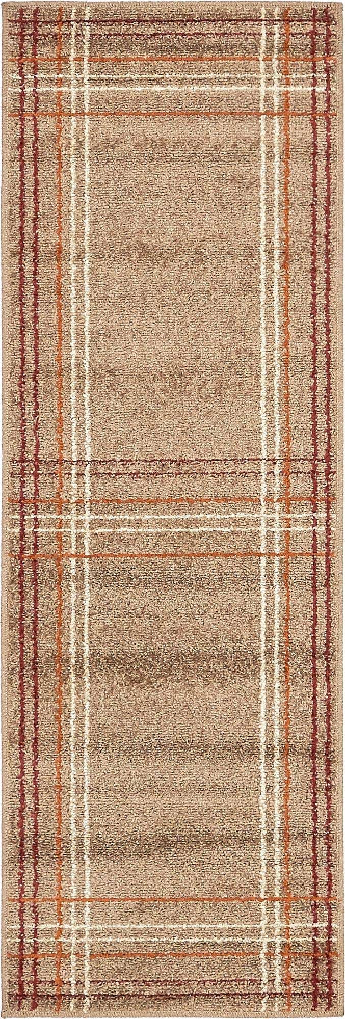 Light Brown 2' x 6' 1 Autumn Runner Area Rug 100% Polypropylene Durable Jute Backing Living Dining Room Bedroom Office Modern Decor Carpet for Sale at Rug Engine