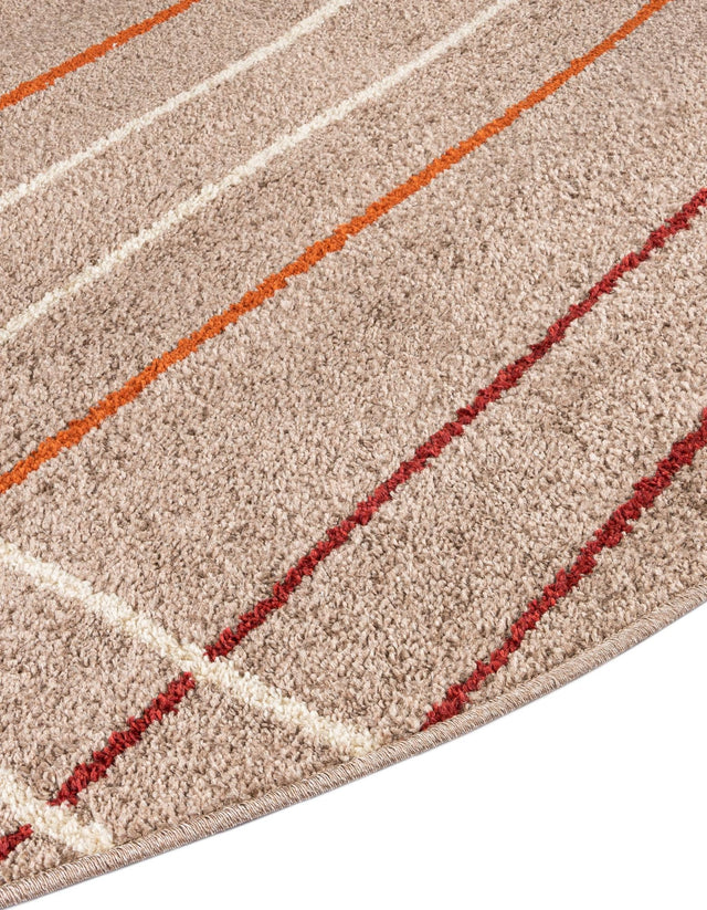 Light Brown 7' 10 x 7' 10 Autumn Round Area Rug 100% Polypropylene Durable Jute Backing Living Dining Room Bedroom Office Modern Decor Carpet for Sale at Rug Engine