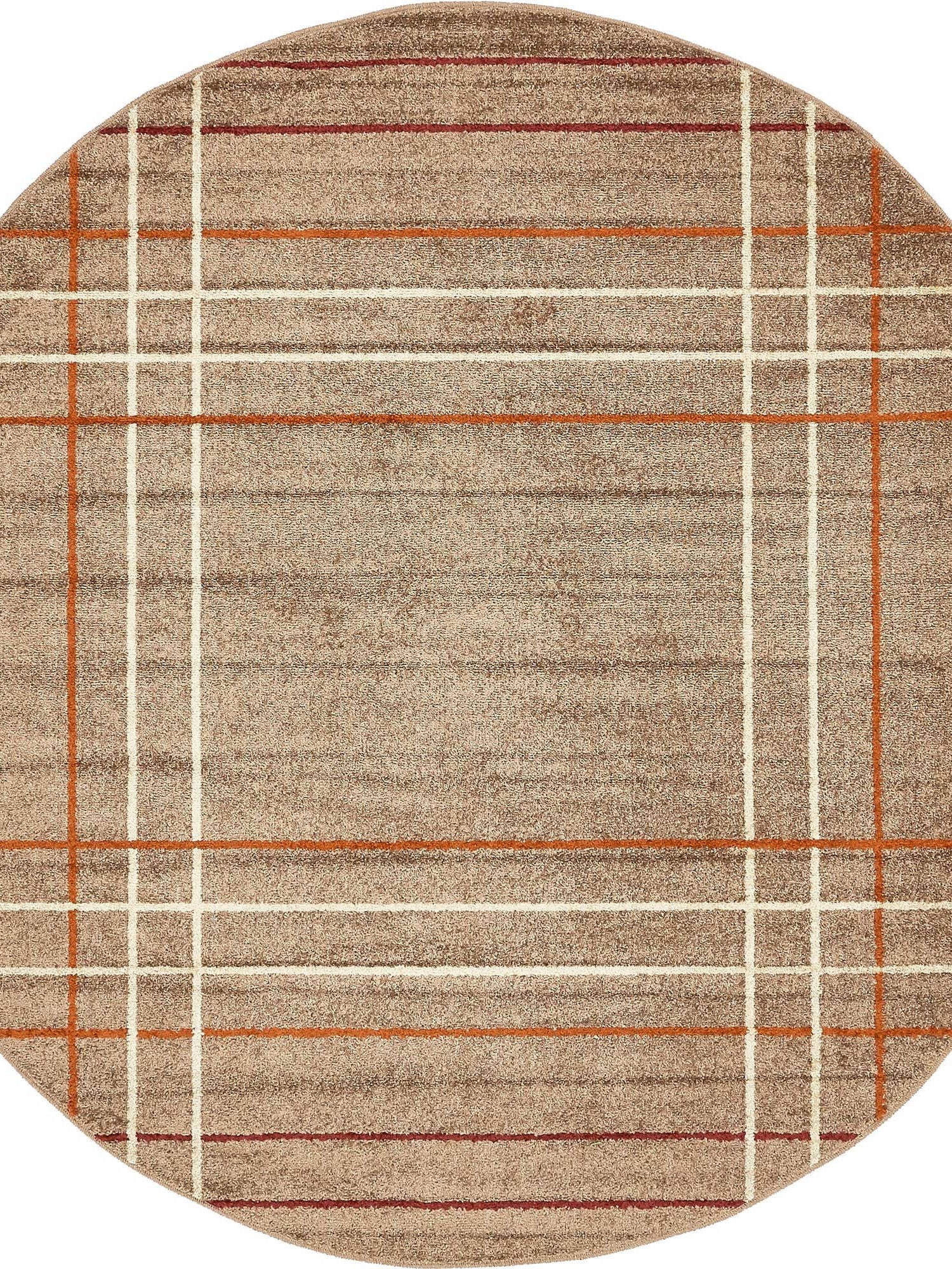 Light Brown 7' 10 x 7' 10 Autumn Round Area Rug 100% Polypropylene Durable Jute Backing Living Dining Room Bedroom Office Modern Decor Carpet for Sale at Rug Engine