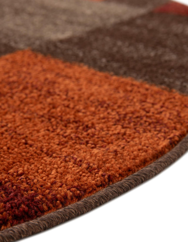Multicolor 7' 10 x 7' 10 Autumn Round Area Rug 100% Polypropylene Durable Jute Backing Living Dining Room Bedroom Office Modern Decor Carpet for Sale at Rug Engine