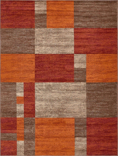 Multicolor 9' x 12' Autumn Rectangle Area Rug 100% Polypropylene Durable Jute Backing Living Dining Room Bedroom Office Modern Decor Carpet for Sale at Rug Engine