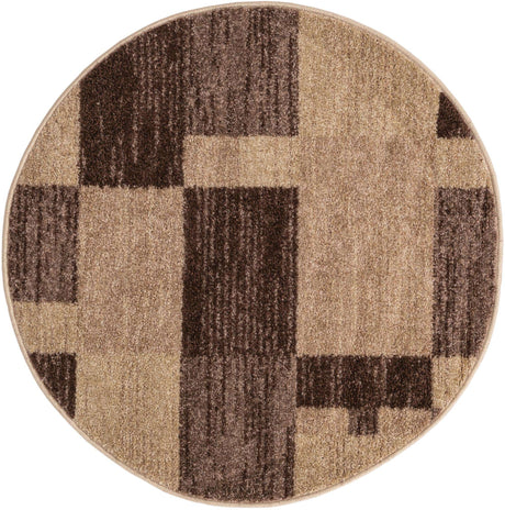Light Brown 3' 1 x 3' 1 Autumn Round Area Rug 100% Polypropylene Durable Jute Backing Living Dining Room Bedroom Office Modern Decor Carpet for Sale at Rug Engine