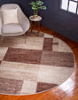 Light Brown 4' 1 x 4' 1 Autumn Round Area Rug 100% Polypropylene Durable Jute Backing Living Dining Room Bedroom Office Modern Decor Carpet for Sale at Rug Engine