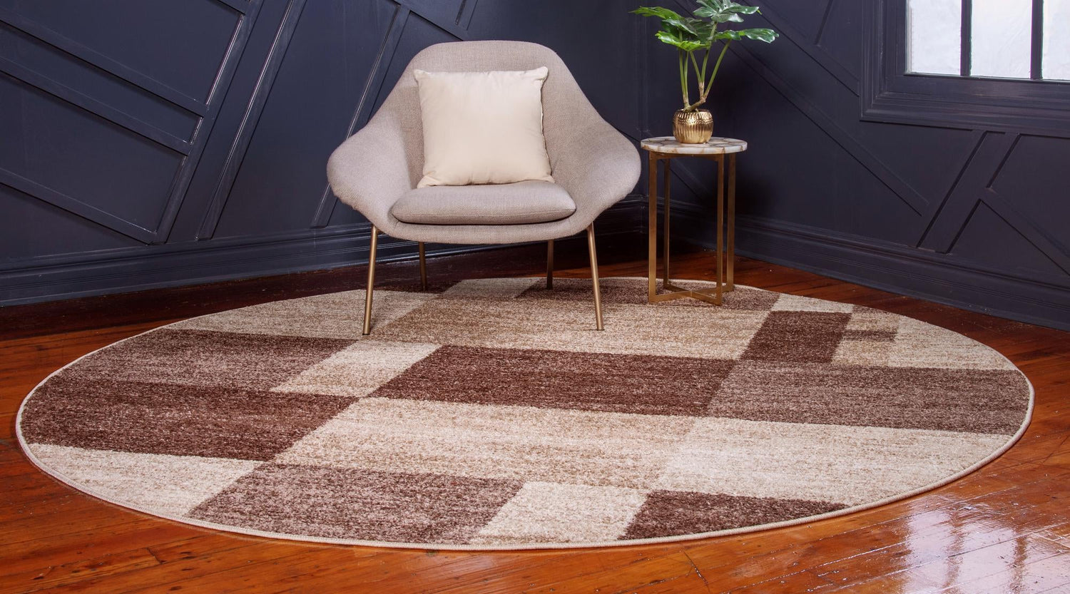 Light Brown 3' 1 x 3' 1 Autumn Round Area Rug 100% Polypropylene Durable Jute Backing Living Dining Room Bedroom Office Modern Decor Carpet for Sale at Rug Engine