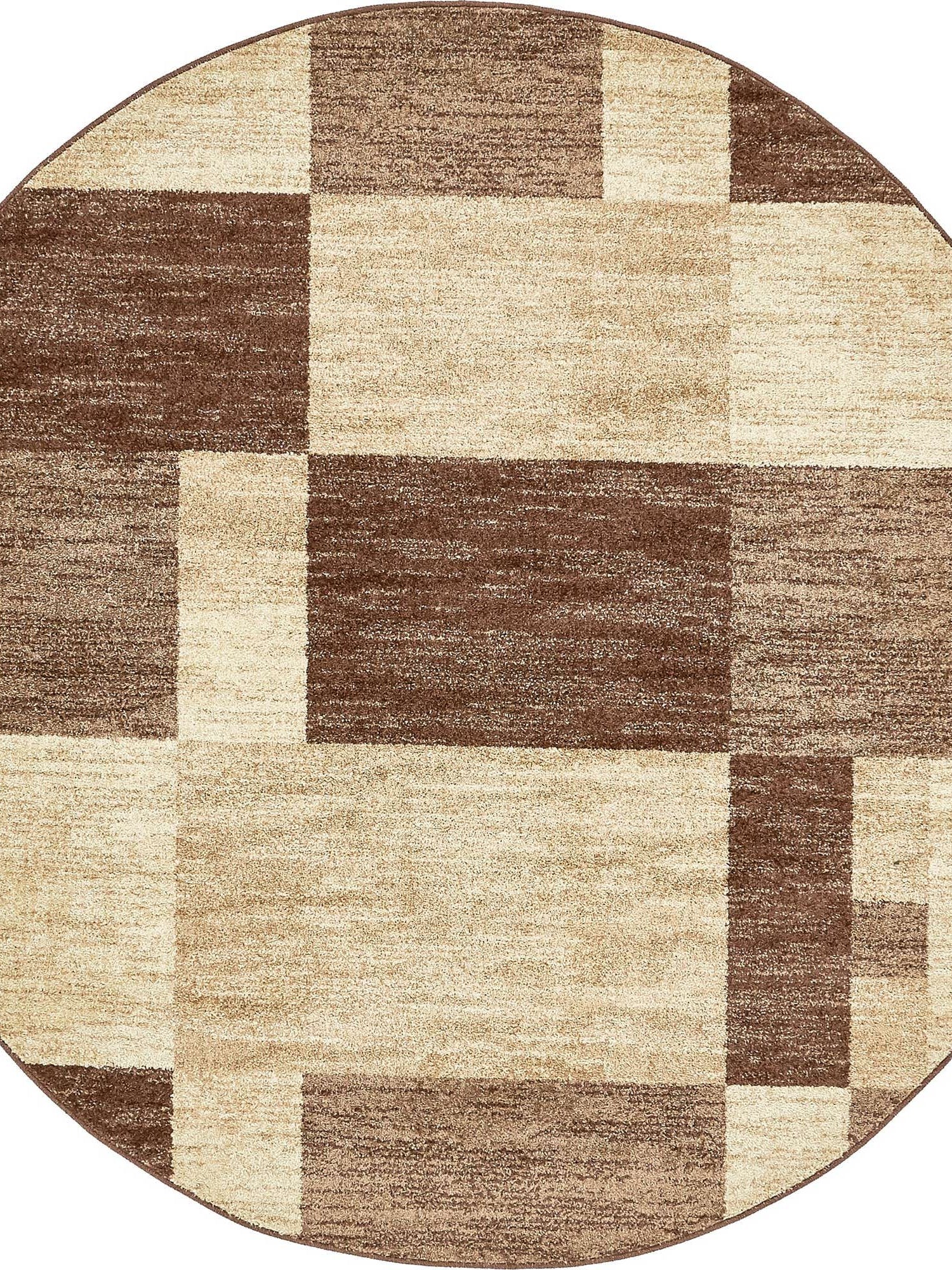 Light Brown 7' 10 x 7' 10 Autumn Round Area Rug 100% Polypropylene Durable Jute Backing Living Dining Room Bedroom Office Modern Decor Carpet for Sale at Rug Engine
