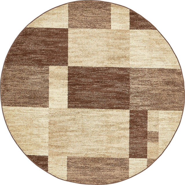 Light Brown 7' 10 x 7' 10 Autumn Round Area Rug 100% Polypropylene Durable Jute Backing Living Dining Room Bedroom Office Modern Decor Carpet for Sale at Rug Engine