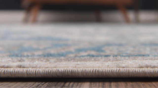 Cream 8' x 8' Salzburg Square Area Rug Stain Resistant Easy Clean Traditional Classic Design Durable Carpet for Affordable Interior Home Decorating for Sale at Rug Engine