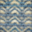 Blue 6' 1 x 6' 1 Outdoor Modern Square Area Rug Weather Resistant for Patio, Deck, Terrace, Balcony, Porch