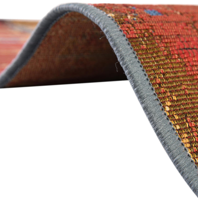 Multicolor 4' 1 x 6' 1 Outdoor Modern Rectangle Area Rug Weather Resistant for Patio, Deck, Terrace, Balcony, Porch 100% Polypropylene Modern Outside Carpet for Sale at Rug Engine