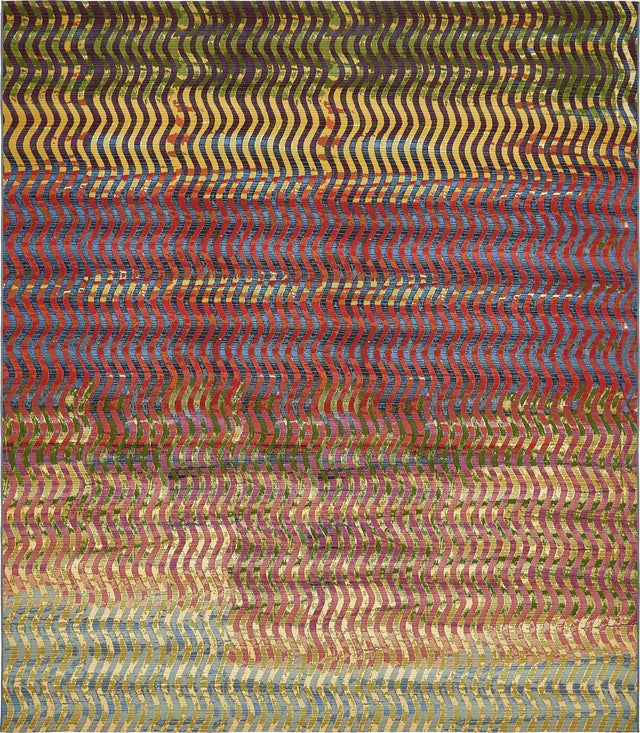 Multicolor 10' x 12' 2 Outdoor Modern Rectangle Area Rug Weather Resistant for Patio, Deck, Terrace, Balcony, Porch 100% Polypropylene Modern Outside Carpet for Sale at Rug Engine