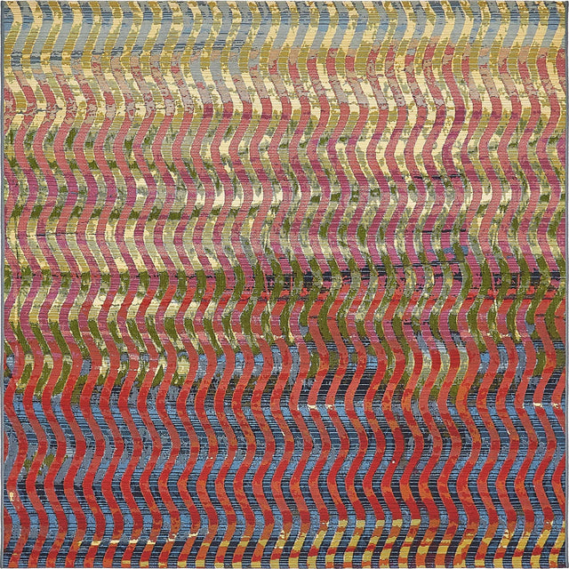 Multicolor 6' 1 x 6' 1 Outdoor Modern Square Area Rug Weather Resistant for Patio, Deck, Terrace, Balcony, Porch 100% Polypropylene Modern Outside Carpet for Sale at Rug Engine