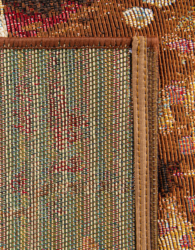 Multicolor 4' 1 x 6' 1 Outdoor Modern Rectangle Area Rug Weather Resistant for Patio, Deck, Terrace, Balcony, Porch 100% Polypropylene Modern Outside Carpet for Sale at Rug Engine