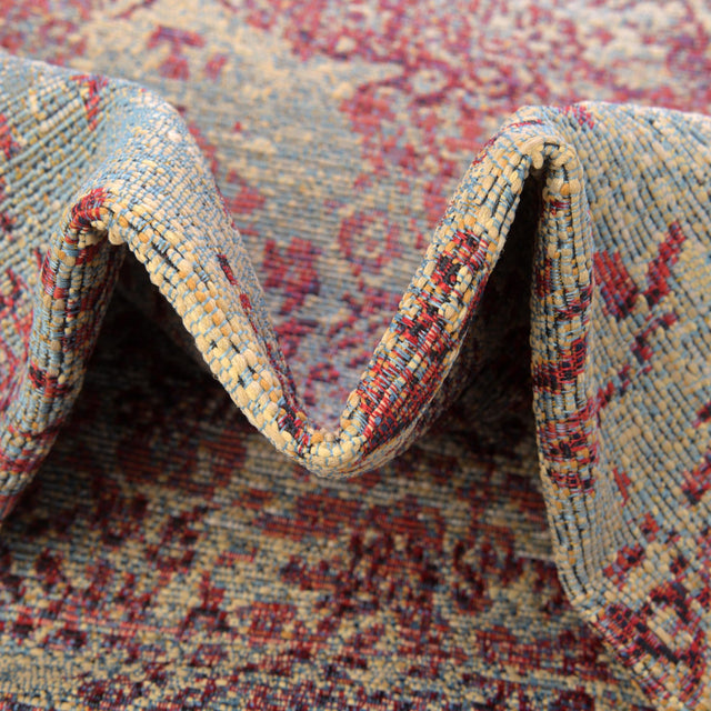 Light Blue 2' 2 x 3' 1 Outdoor Botanical Rectangle Area Rug Weather Resistant for Patio, Deck, Terrace, Balcony, Porch