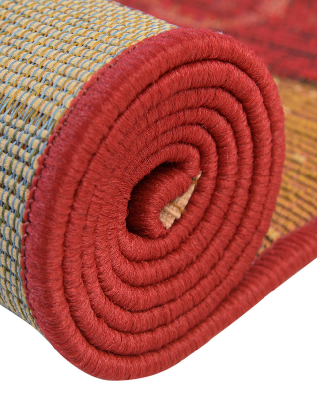 Multicolor 12' x 12' Outdoor Modern Round Area Rug Weather Resistant for Patio, Deck, Terrace, Balcony, Porch 100% Polypropylene Modern Outside Carpet for Sale at Rug Engine