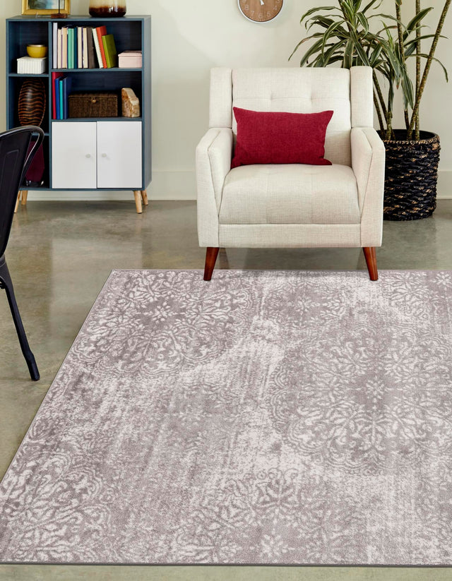 Light Gray 2' x 3' 1 Sofia Rectangle Area Rug