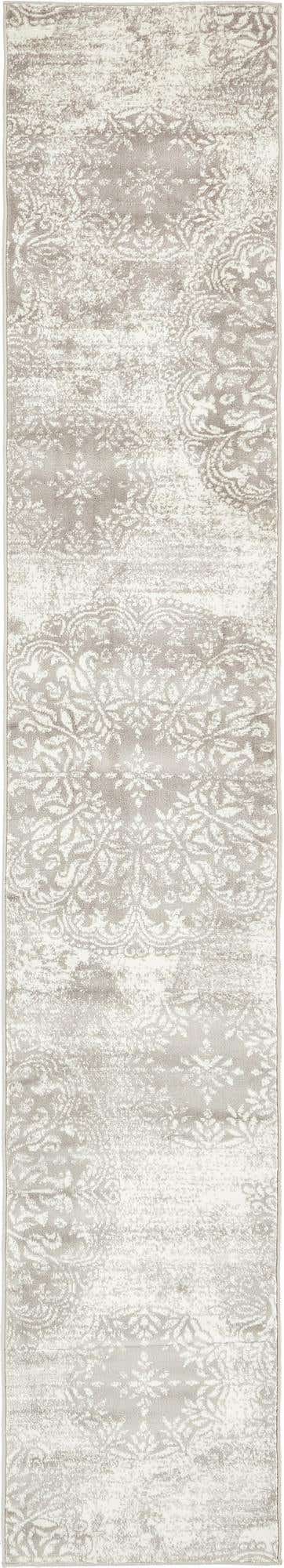 Light Gray 2' x 13' 1 Sofia Runner Area Rug Durable Easy Clean Stain Resistant Unique Carpet for Affordable Interior Home Design for Sale at Rug Engine