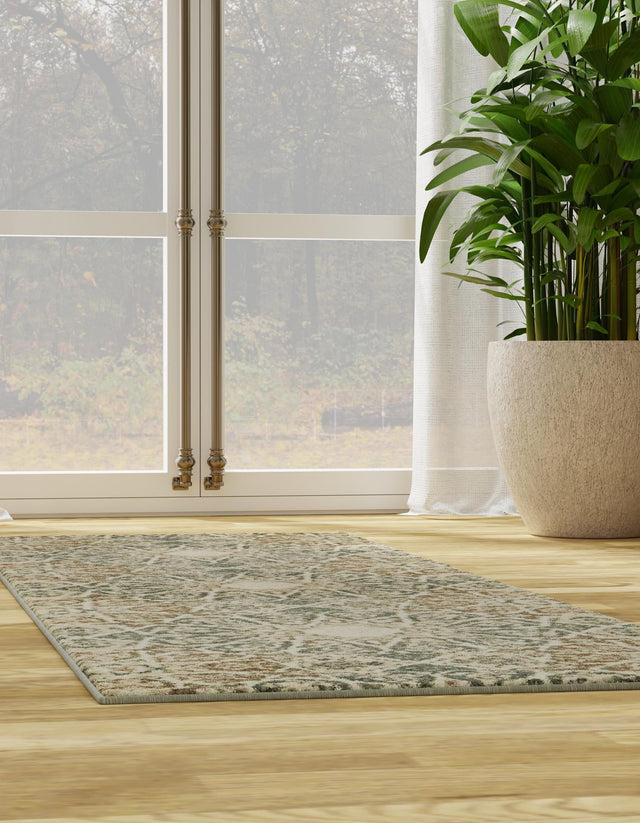 Multicolor 2' x 6' 1 Tuareg Runner Area Rug Vintage Inspired Distressed Look Durable Easy Clean Carpet for Unique Home Interiors for Sale at Rug Engine