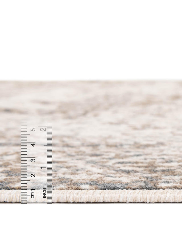 Cream 4' 1 x 6' 1 Tuareg Rectangle Area Rug Vintage Inspired Distressed Look Durable Easy Clean Carpet for Unique Home Interiors for Sale at Rug Engine