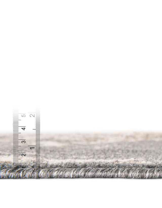 Gray 8' x 10' Tuareg Rectangle Area Rug Vintage Inspired Distressed Look Durable Easy Clean Carpet for Unique Home Interiors for Sale at Rug Engine