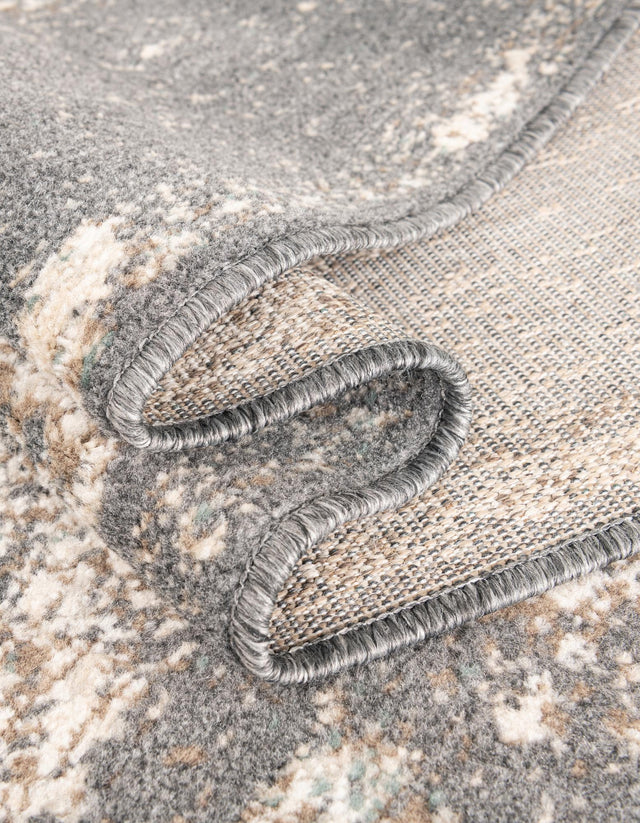 Gray 2' 7 x 10' Tuareg Runner Area Rug Vintage Inspired Distressed Look Durable Easy Clean Carpet for Unique Home Interiors for Sale at Rug Engine