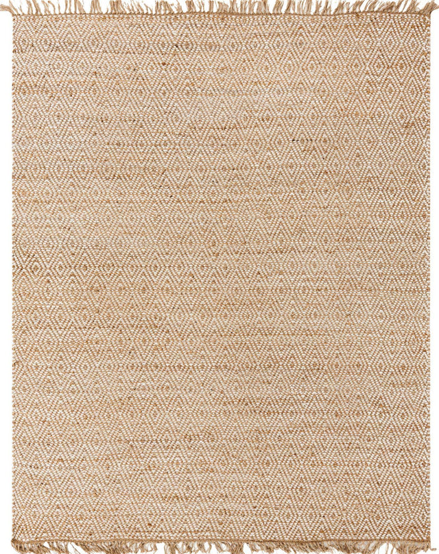 Natural 8' x 10' Braided Jute Rectangle Area Rug 100% Jute Hand Braided Natural Eco-Friendly Boho Style Carpet for Living Rooms Dining Office Space Dorms for Sale at Rug Engine