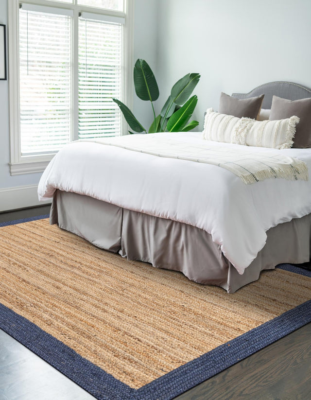 Natural 8' x 10' Braided Jute Rectangle Area Rug 100% Jute Hand Braided Natural Eco-Friendly Boho Style Carpet for Living Rooms Dining Office Space Dorms for Sale at Rug Engine