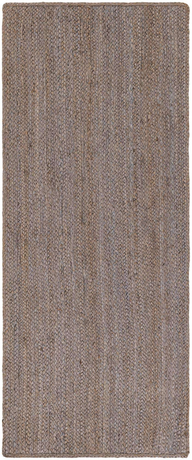 Gray 2' 7 x 6' 1 Braided Jute Runner Area Rug 100% Jute Hand Braided Natural Eco-Friendly Boho Style Carpet for Living Rooms Dining Office Space Dorms for Sale at Rug Engine