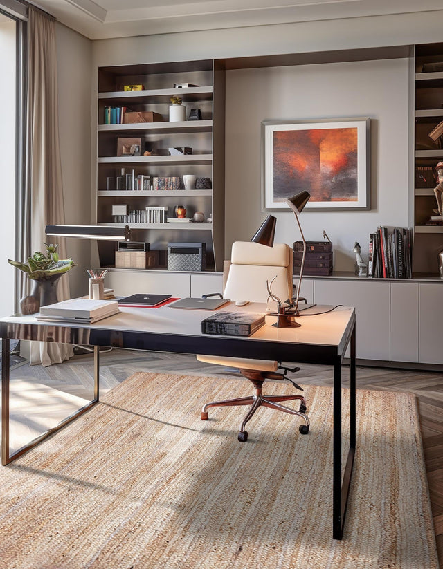 Natural 5' 1 x 8' Braided Jute Rectangle Area Rug Discounted Clearance Final Sale 100% Jute Hand Braided Natural Eco-Friendly Boho Style Carpet for Living Rooms Dining Office Space Dorms for Sale at Rug Engine