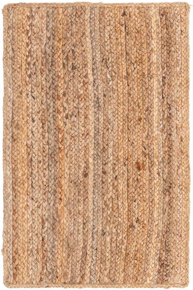 Natural 2' x 3' 1 Braided Jute Rectangle Area Rug Discounted Clearance Final Sale 100% Jute Hand Braided Natural Eco-Friendly Boho Style Carpet for Living Rooms Dining Office Space Dorms for Sale at Rug Engine