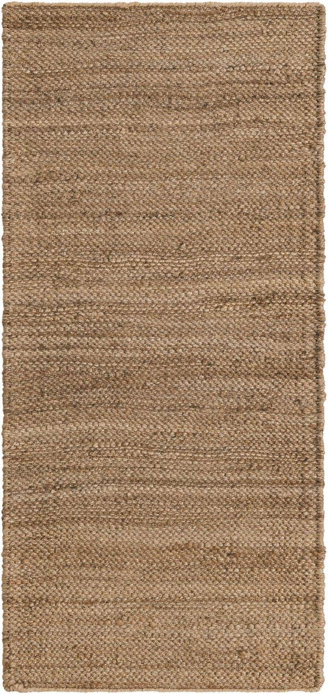 Natural 2' 7 x 6' 1 Chunky Jute Runner Area Rug 100% All Natural Jute Sustainable Eco-Friendly Carpet Mat for Natural Interior Design Homes for Sale at Rug Engine