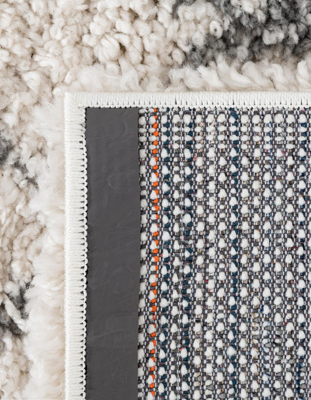 Pure Ivory 9' x 12' 2 Rabat Shag Rectangle Area Rug Thick Soft Touch Fluffy & Plush Shaggy Pile