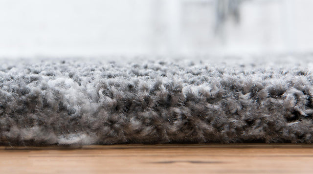 Gray 2' 7 x 10' Rabat Shag Runner Area Rug Thick Soft Touch Fluffy & Plush Shaggy Pile Durable Geometric Carpet for Luxury Interior Design for Sale at Rug Engine