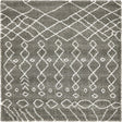 Gray 8' x 8' Rabat Shag Square Area Rug Thick Soft Touch Fluffy & Plush Shaggy Pile