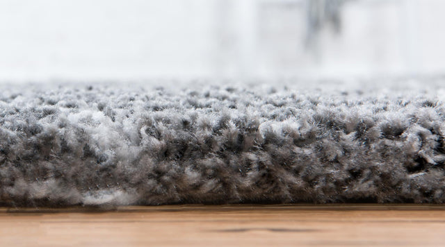 Gray 5' 1 x 8' Rabat Shag Rectangle Area Rug Thick Soft Touch Fluffy & Plush Shaggy Pile Durable Geometric Carpet for Luxury Interior Design for Sale at Rug Engine