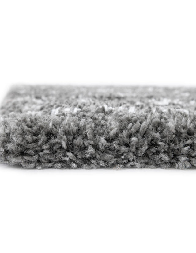 Gray 2' 7 x 10' Rabat Shag Runner Area Rug Thick Soft Touch Fluffy & Plush Shaggy Pile Durable Geometric Carpet for Luxury Interior Design for Sale at Rug Engine