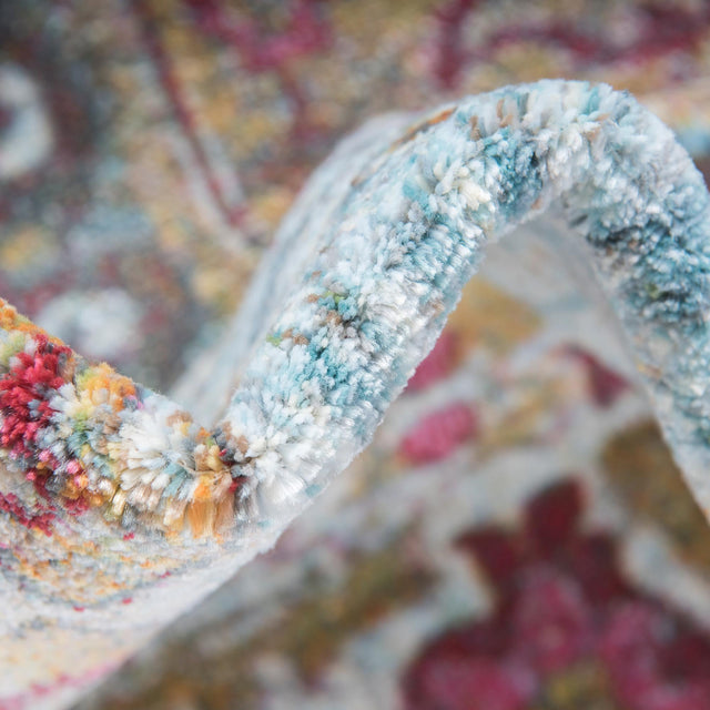 Gold 5' 5 x 5' 5 Baracoa Round Area Rug 100% Polypropylene Distressed Vintage Living Dining Room Office Traditional Carpet for Sale at Rug Engine