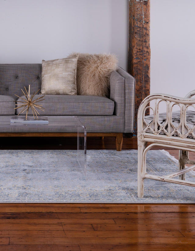 Gray 10' x 13' 1 Baracoa Rectangle Area Rug 100% Polypropylene Distressed Vintage Living Dining Room Office Traditional Carpet for Sale at Rug Engine