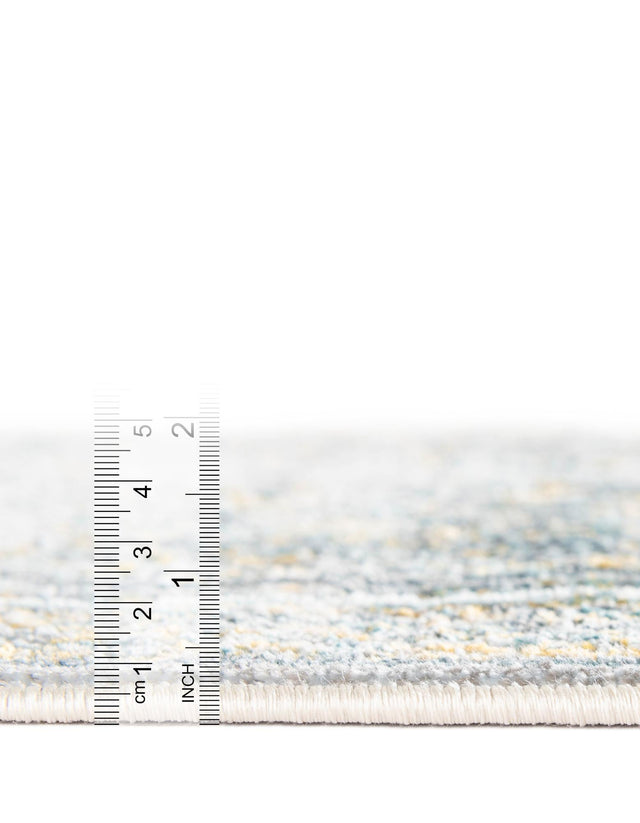 Gray 2' 2 x 6' Baracoa Runner Area Rug 100% Polypropylene Distressed Vintage Living Dining Room Office Traditional Carpet for Sale at Rug Engine